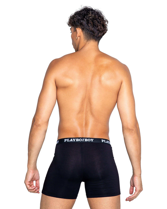 Playboy Mens Tuxedo Modal Classic Boxer Briefs - Roma Costume - Flyclothing LLC