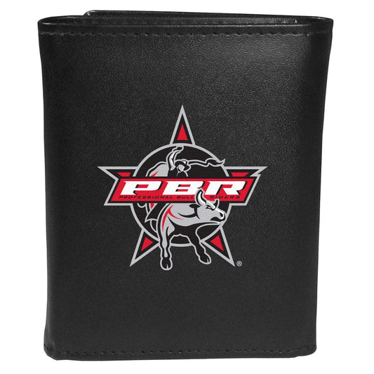 PBR Leather Tri-fold Wallet, Large Logo - Flyclothing LLC
