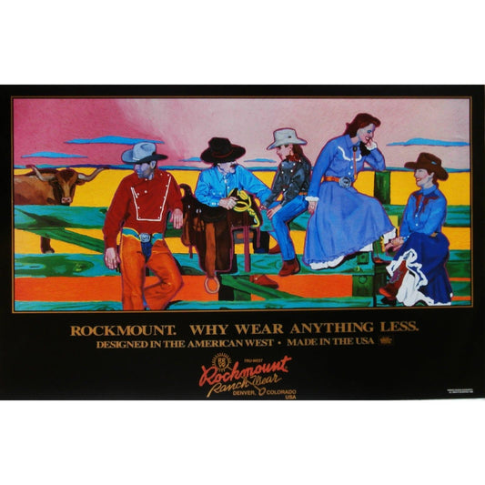 Rockmount Clothing Rockmount Why Wear Anything Less Western Poster - Rockmount Clothing