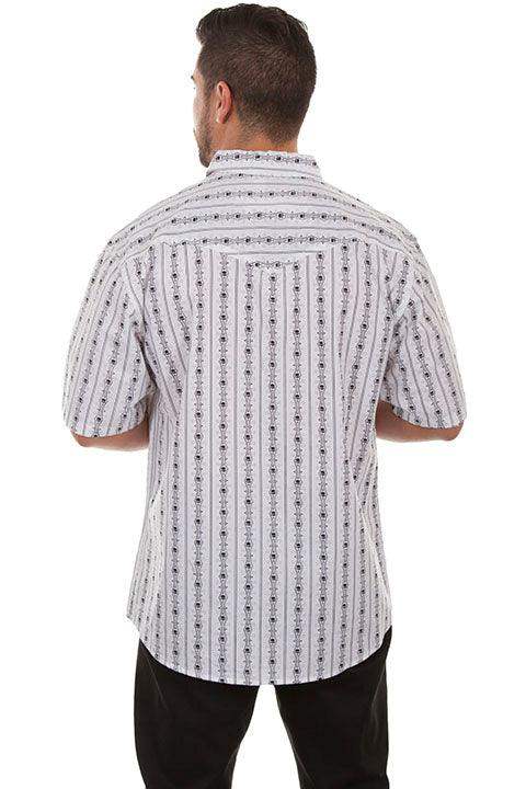 Scully WHITE S.S. SKULL STRIPE - Scully Leather - Flyclothing LLC