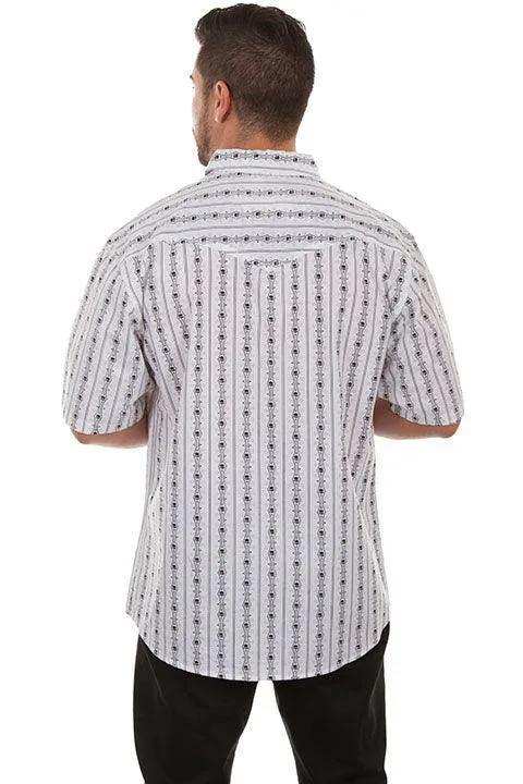 Scully WHITE S.S. SKULL STRIPE - Scully Leather - Flyclothing LLC