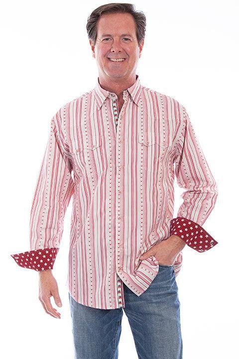 Scully RED SIGNATURE ELECTION SHIRT - Scully Leather