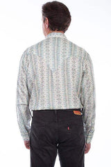 Scully SAGE TENCEL DIAMOND PRINT SHIRT - Scully Leather - Flyclothing LLC