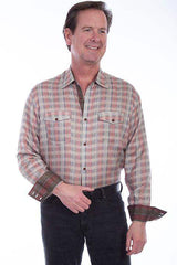 Scully CORAL TENCEL PLAID PRINT SHIRT - Scully Leather - Flyclothing LLC