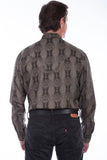 Scully BROWN TENCEL LE FLEUR PRINT SHIRT - Scully Leather
