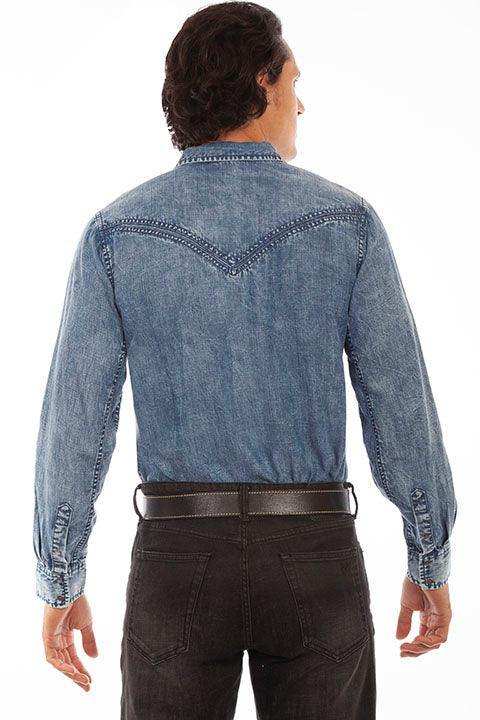 Scully DENIM TENCEL SHIRT - Scully Leather - Flyclothing LLC