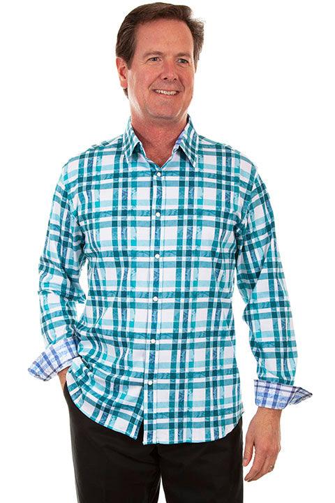 Scully GREEN SIGNATURE SOFT PLAID L/S SHIRT - Flyclothing LLC