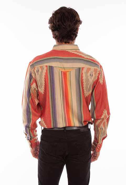 Scully Leather Western Scully Serape Serape Y/D Jacquard Shirt - Scully Leather - Flyclothing LLC