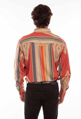 Scully Leather Western Scully Serape Serape Y/D Jacquard Shirt