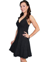 Scully BLACK HALTER DRESS PERUVIAN COTTON - Scully Leather - Flyclothing LLC