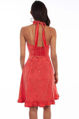 Scully BRICK HALTER DRESS PERUVIAN COTTON - Scully Leather - Flyclothing LLC