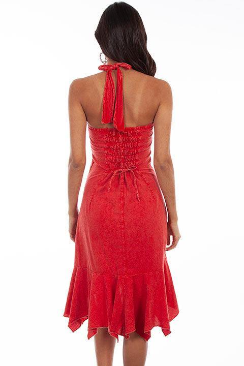 Scully BRICK HALTER DRESS PERUVIAN COTTON - Scully Leather