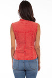 Scully BRICK SLEEVELESS BLOUSE PERUVIAN COTTON - Scully Leather