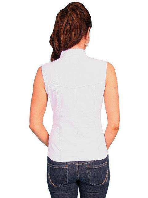Scully WHITE SLEEVELESS BLOUSE PERUVIAN COTTON - Scully Leather - Flyclothing LLC