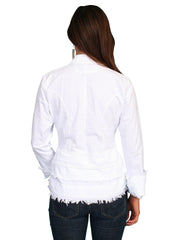 Scully Leather White Long Sleeve Peruvian Cotton Blouse WoMens Shirt - Flyclothing LLC