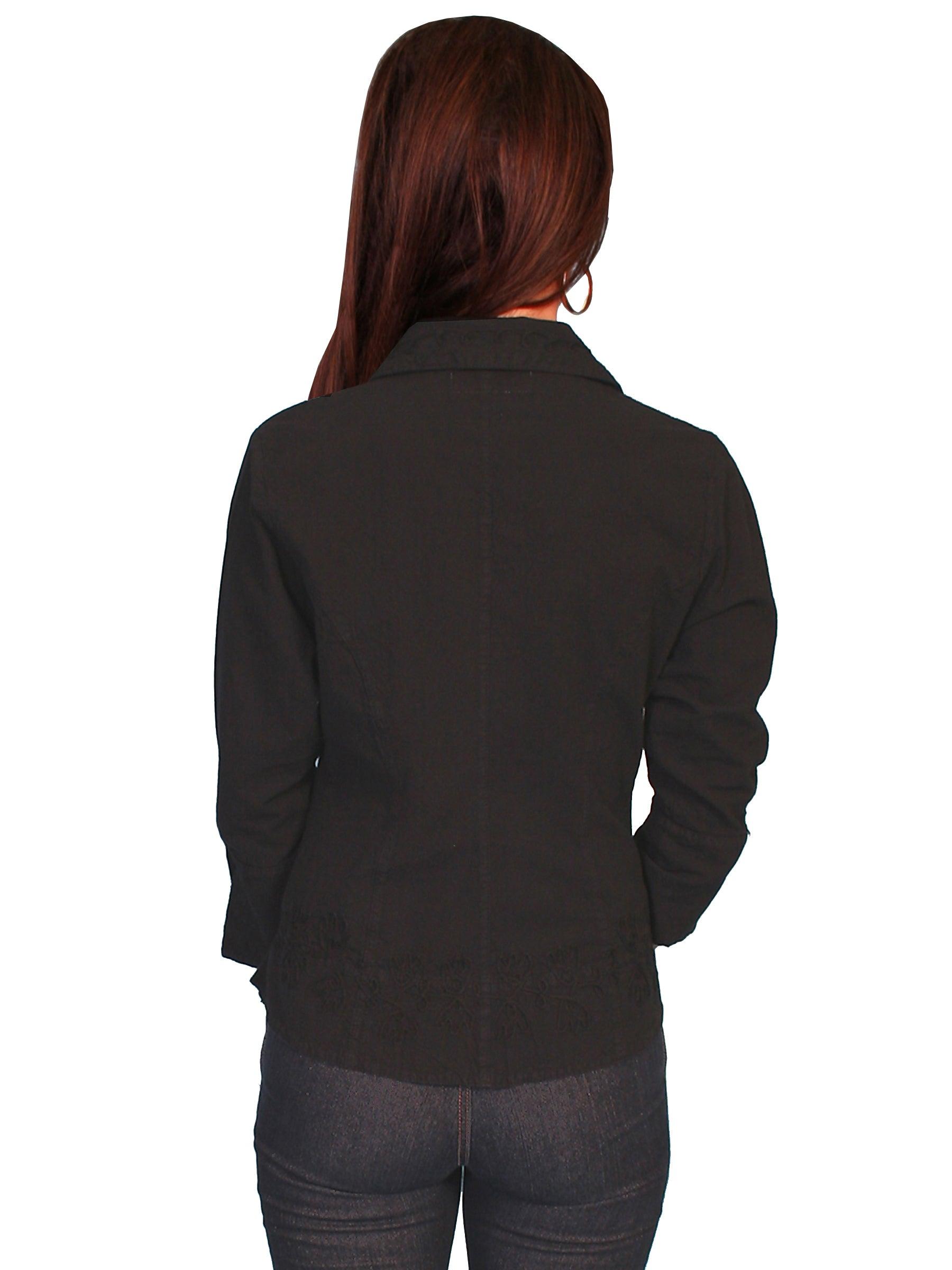 Scully BLACK 3/4 SLEEVE PERUVIAN COTTON BLOUSE - Flyclothing LLC
