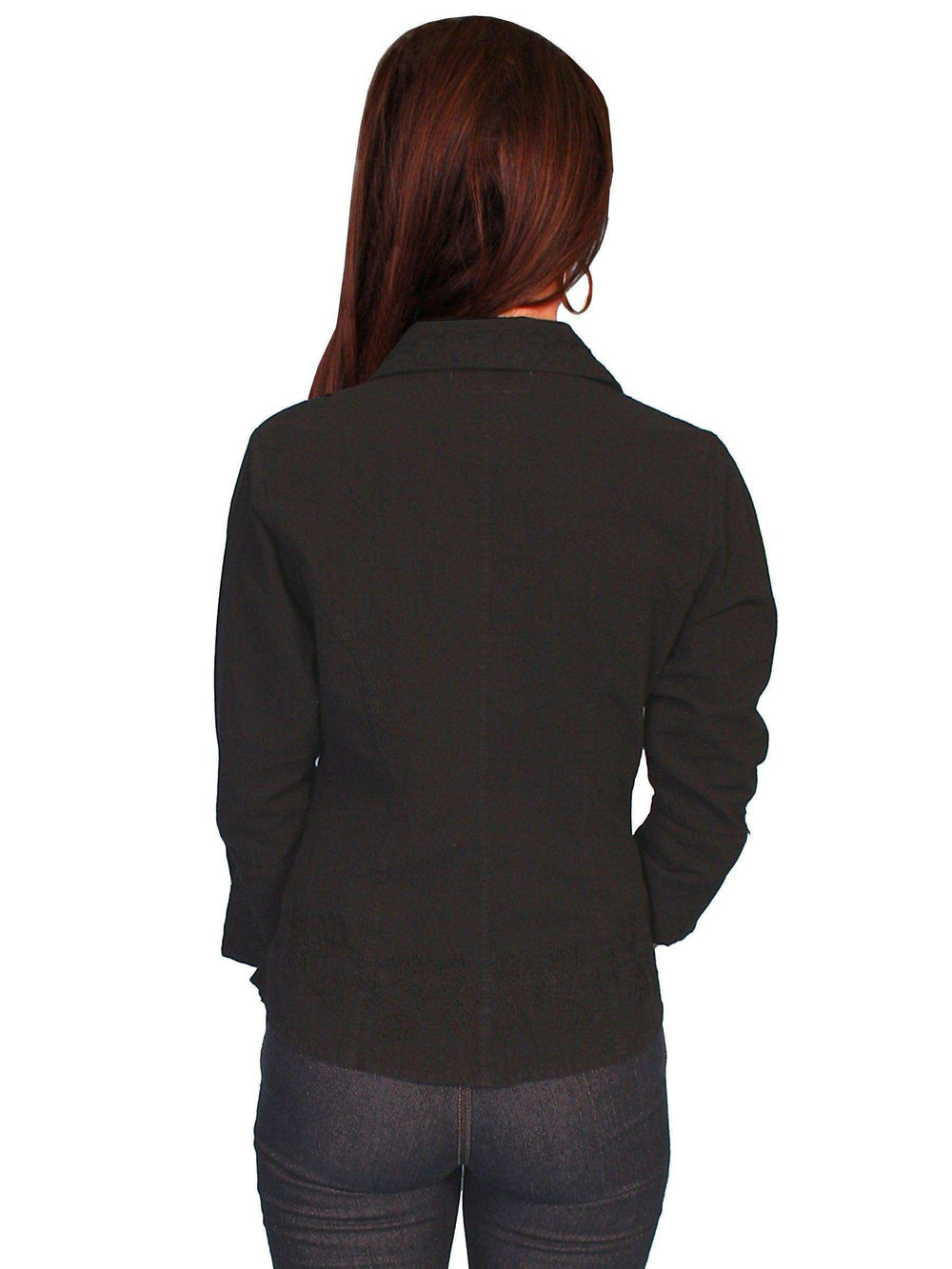Scully BLACK 3/4 SLEEVE PERUVIAN COTTON BLOUSE - Scully Leather - Flyclothing LLC