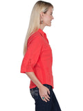 Scully CAYENNE 3/4 SLEEVE PERUVIAN COTTON BLOUSE - Scully Leather
