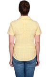 Scully YELLOW S/S EMBROIDERED CROSS BACK - Scully Leather - Flyclothing LLC