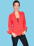 Scully VERMILION L/S W/SOUTACHE HEART ON BACK - Scully Leather