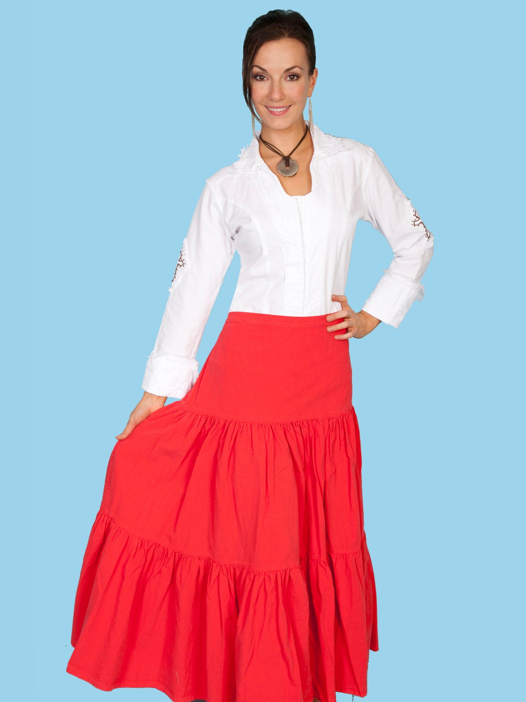 Scully VERMILION 3 TIER SKIRT - Flyclothing LLC
