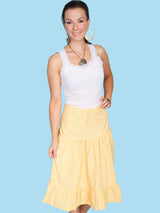 Scully YELLOW BELT LOOP SKIRT - Scully Leather - Flyclothing LLC