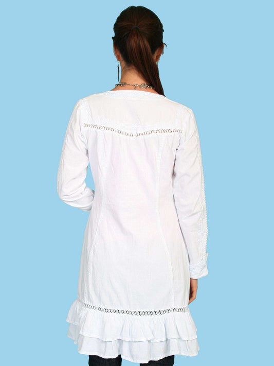 Scully WHITE BUTTON FRONT L/S JACKET - Scully Leather - Flyclothing LLC