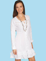 Scully WHITE BUTTON FRONT L/S JACKET - Scully Leather - Flyclothing LLC
