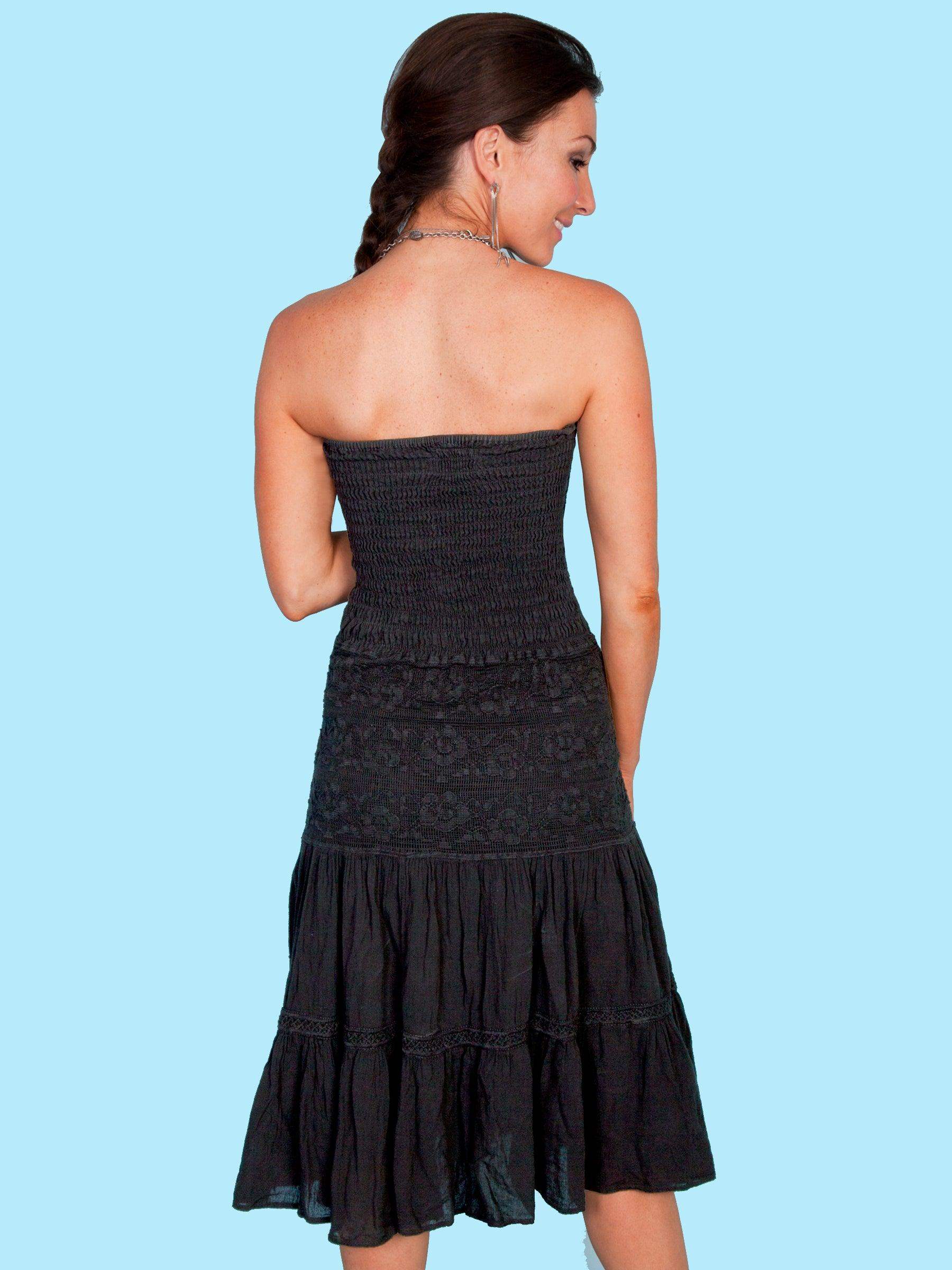 Scully BLACK TUBE TOP DRESS - Scully Leather - Flyclothing LLC