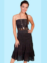 Scully BLACK TUBE TOP DRESS - Scully Leather - Flyclothing LLC