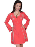 Scully CAYENNE CONTRAST SOUTACHE L/S DRESS - Scully Leather