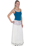 Scully NATURAL LINED EMBROIDERED FRONT PANEL SKIRT - Scully Leather