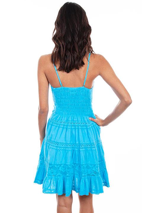 Scully TURQUOISE DRESS W/SPAGHETTI STRAPS - Flyclothing LLC