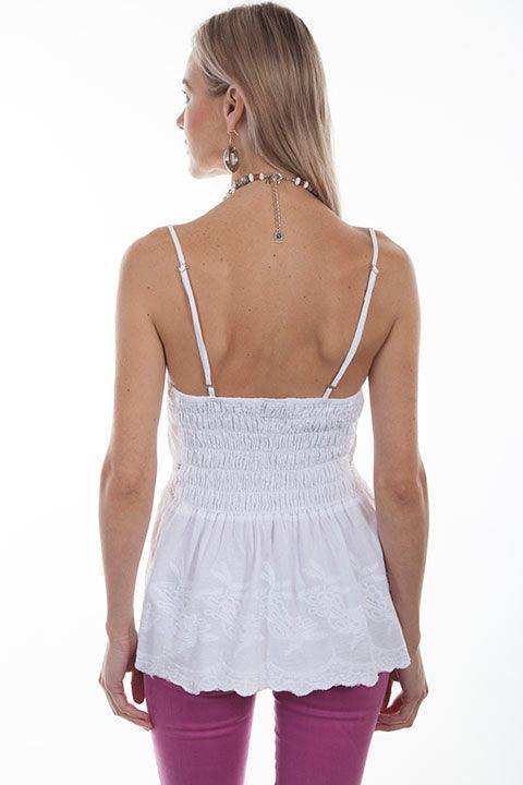 Scully WHITE SPAGHETTI STRAP CAMI - Scully Leather - Flyclothing LLC