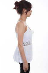 Scully WHITE SPAGHETTI STRAP CAMI - Scully Leather - Flyclothing LLC