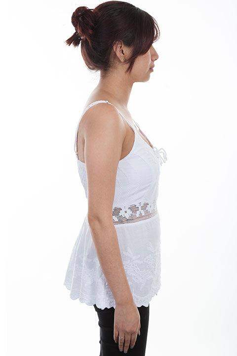 Scully WHITE SPAGHETTI STRAP CAMI - Scully Leather - Flyclothing LLC