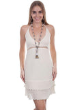 Scully NATURAL TIE BACK SHORT COTTON DRESS - Scully Leather
