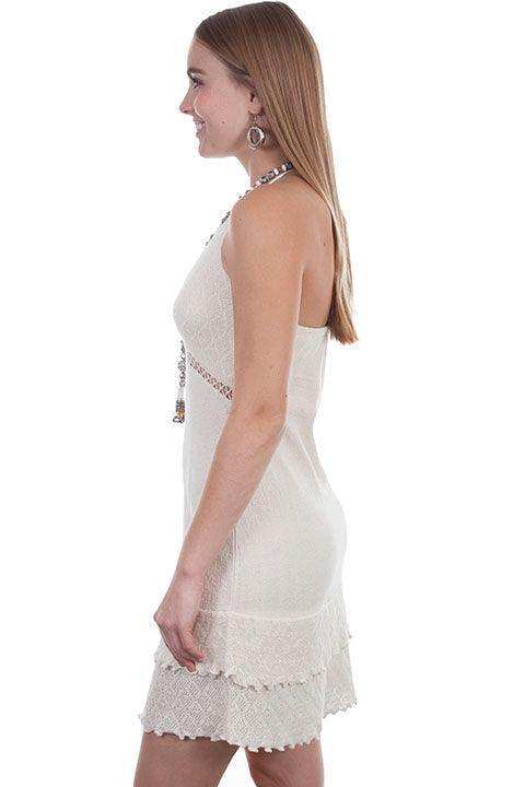 Scully NATURAL TIE BACK SHORT COTTON DRESS - Scully Leather - Flyclothing LLC