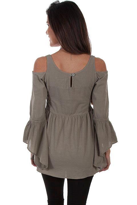 Scully OLIVE COLD SHOULDER TUNIC - Flyclothing LLC