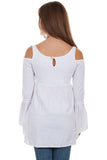 Scully WHITE COLD SHOULDER TUNIC - Scully Leather