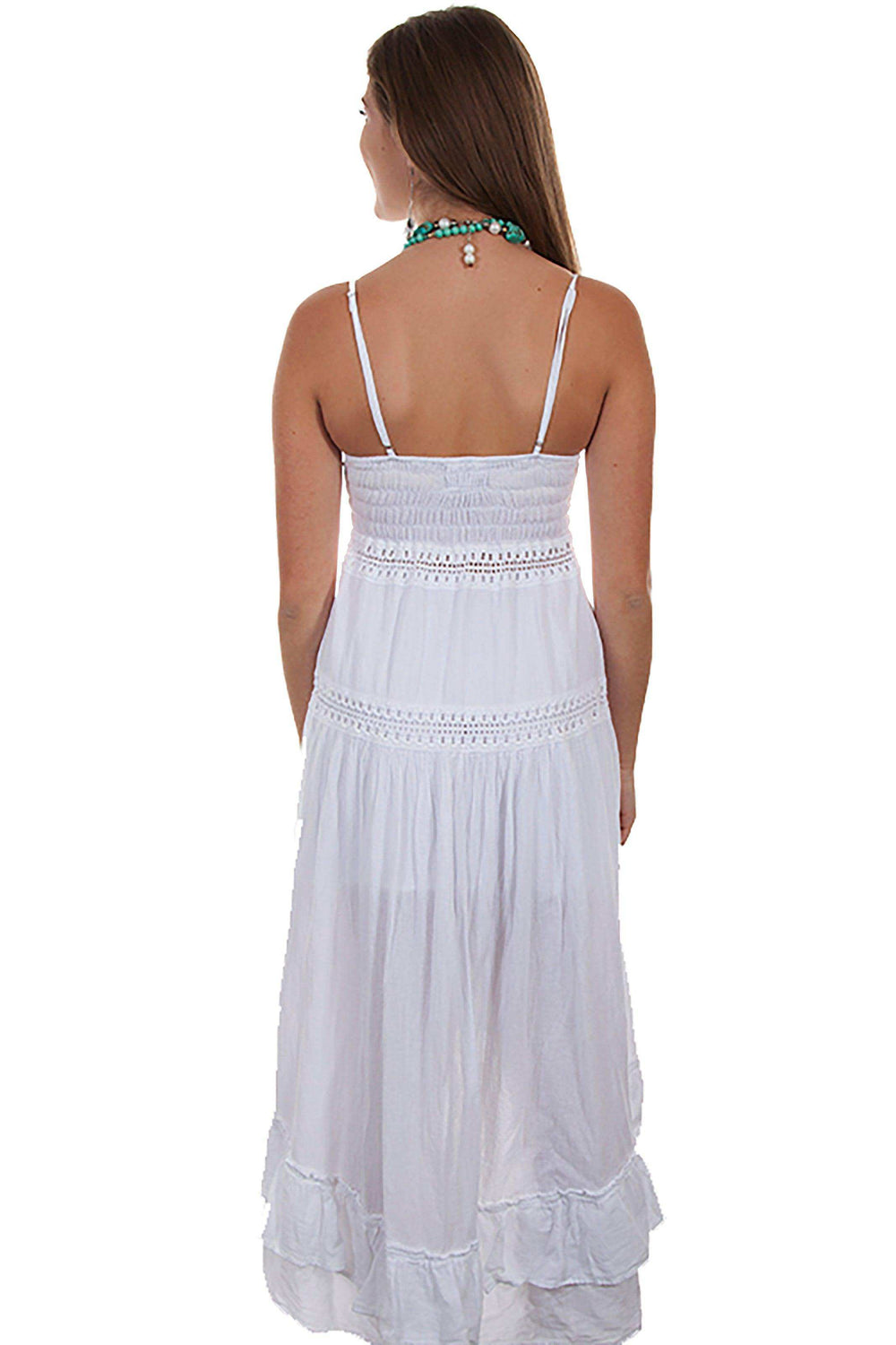Scully WHITE SPAGHETTI STRAP DRESS - Scully Leather - Flyclothing LLC