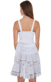 Scully WHITE FRONT POCKET SHORT DRESS - Scully Leather