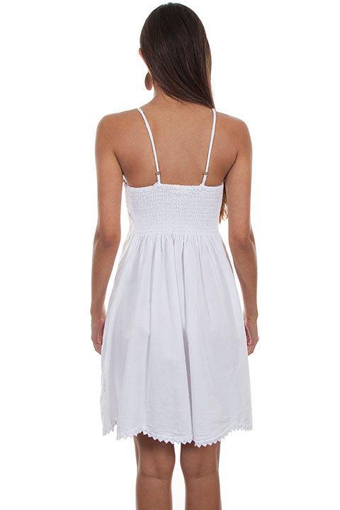 Scully WHITE SPAGHETTI STRAP DRESS - Scully Leather