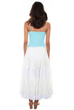 Scully WHITE TIERED LACE SKIRT W/SMOCKED WAIST - Scully Leather