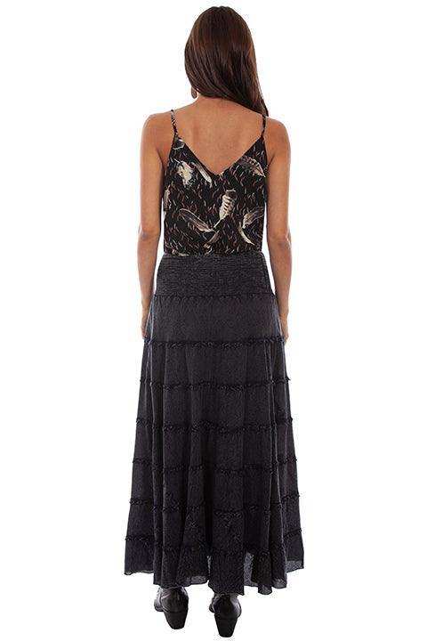 Scully BLACK MULTI PANEL SKIRT - Scully Leather - Flyclothing LLC