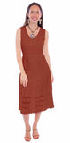 Scully Leather Cantina Ginger Sleeveless Dress W/Tie Back - Scully Leather - Flyclothing LLC