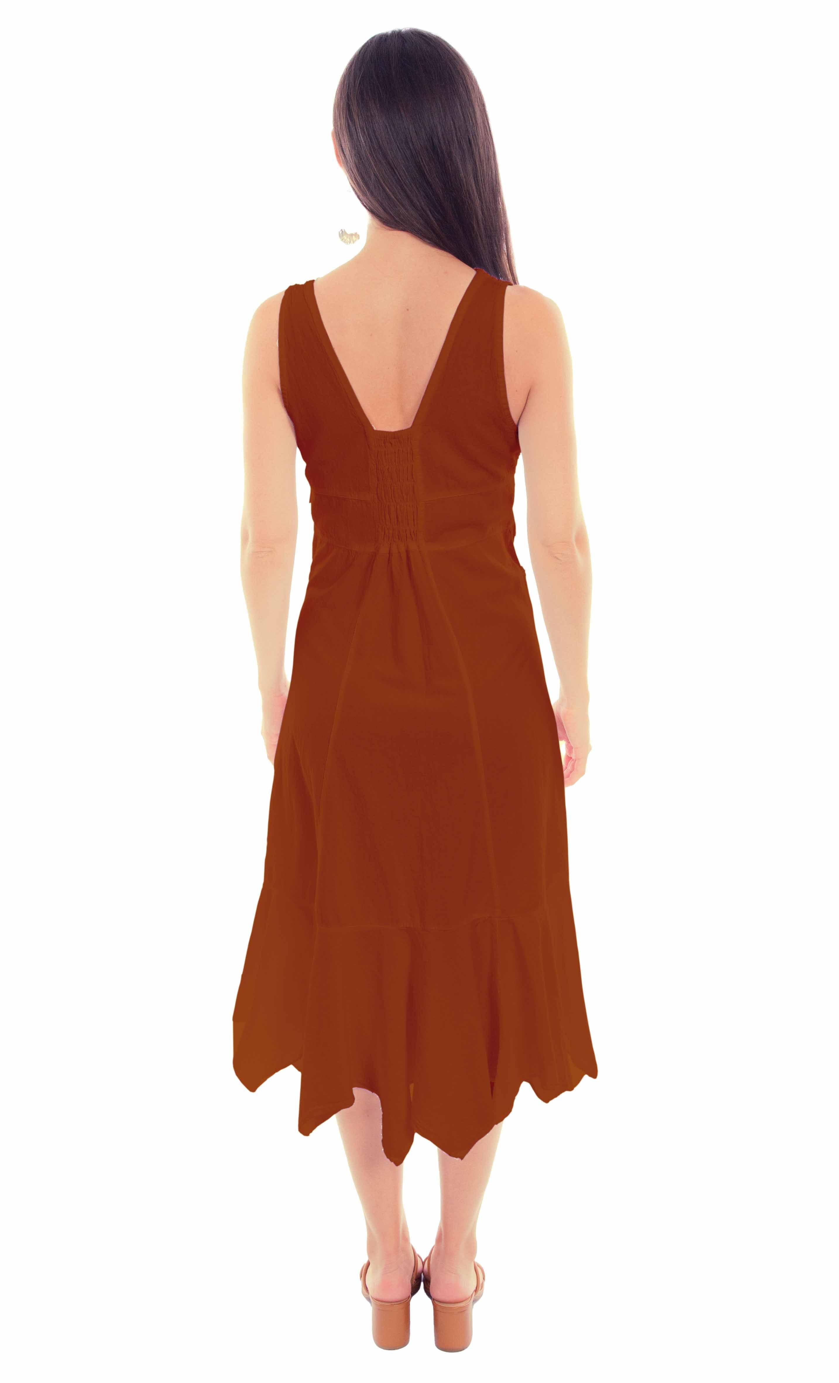 Scully Leather Cantina Ginger Sleeveless Dress