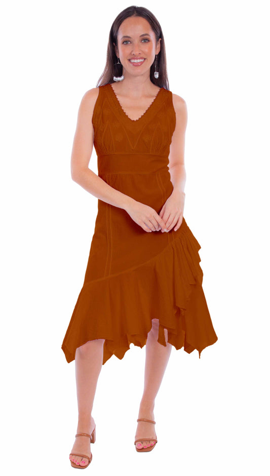 Scully Leather Cantina Ginger Sleeveless Dress
