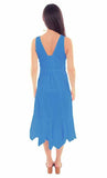 Scully Leather Cantina Light Blue Sleeveless Dress - Scully Leather