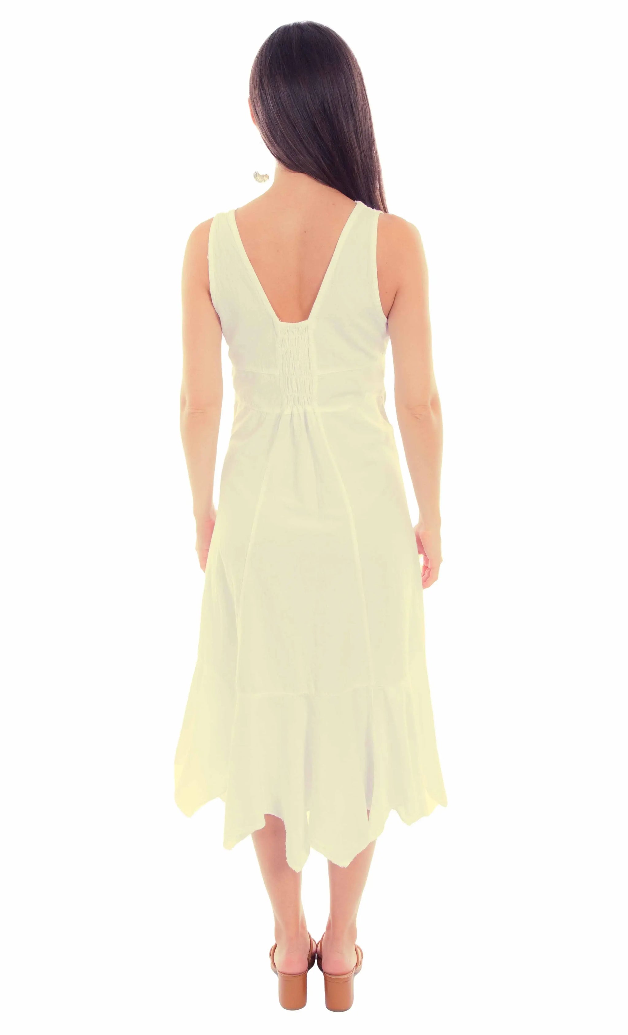 Scully Leather Cantina Vanilla Sleeveless Dress - Scully Leather - Flyclothing LLC